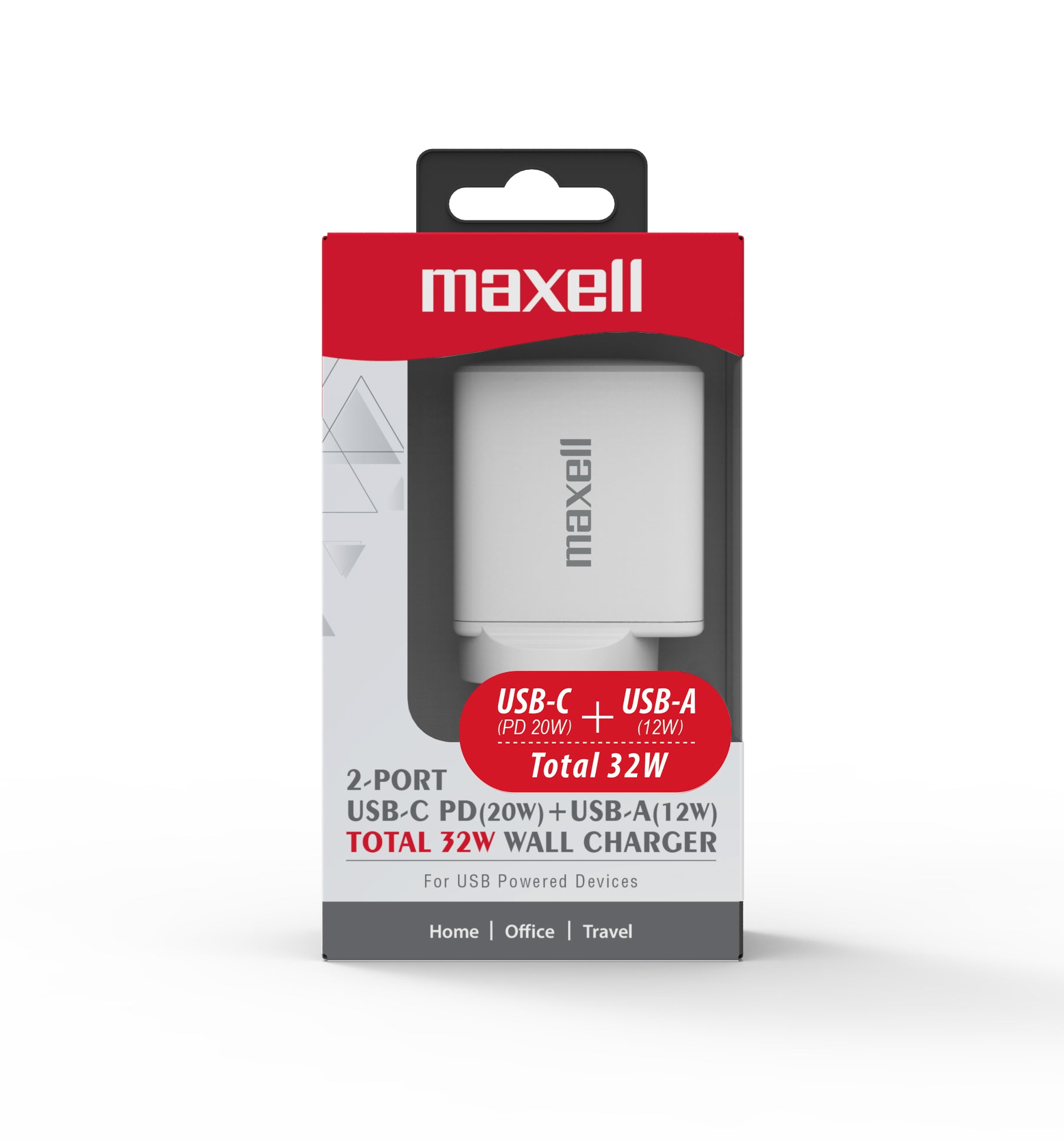 USB C Type C PD wall Charger Plug 32W 2 Port Fast White image 0