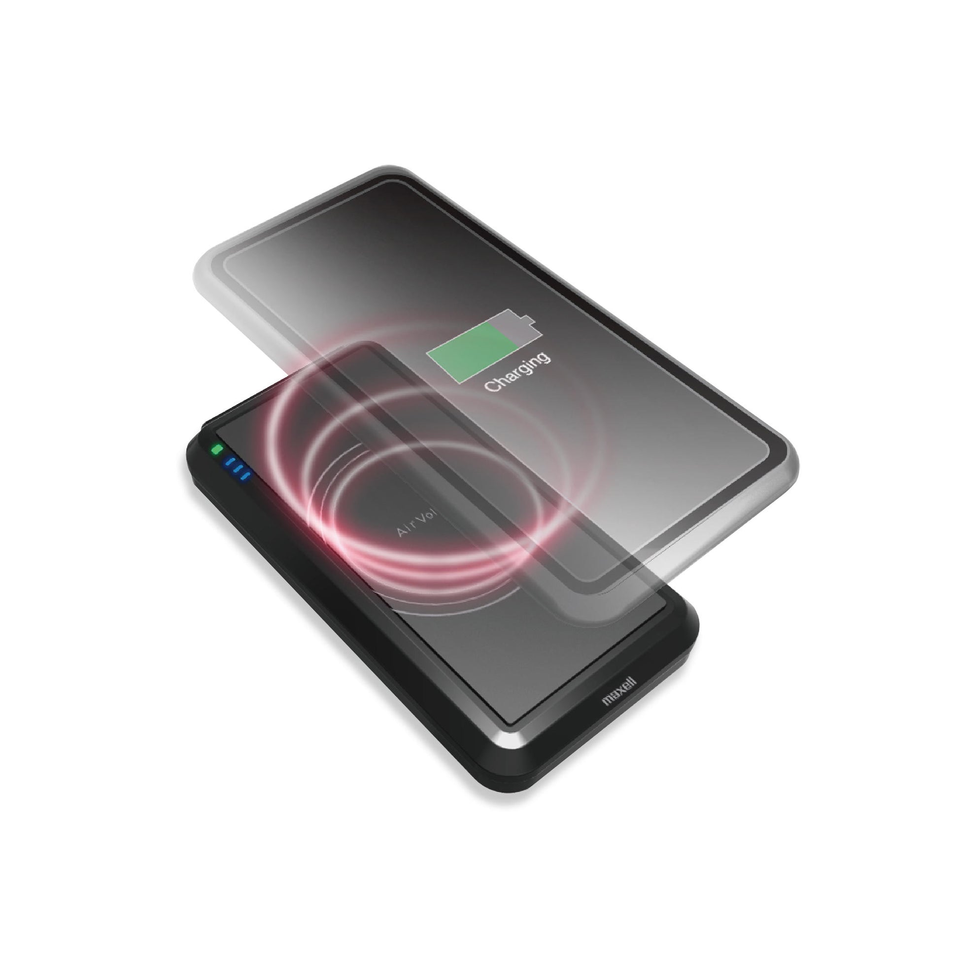 Durable Certified PSE Japan Genuine 6200mah Wireless Charging Powerbank Black image 1