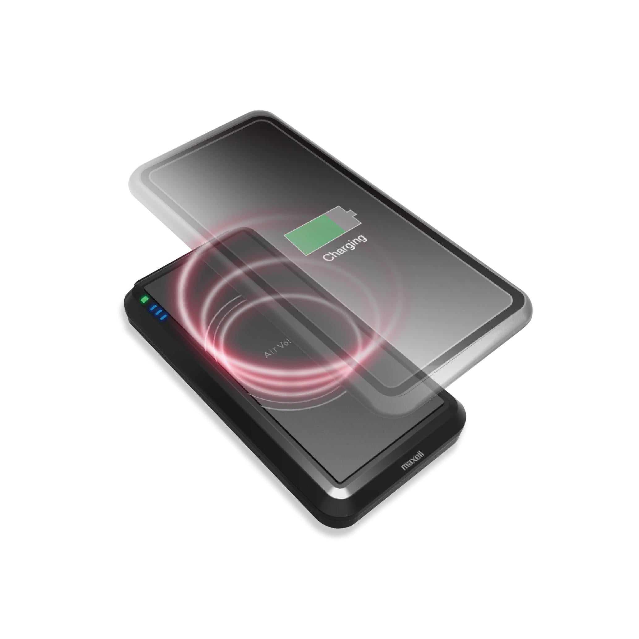 Durable Certified PSE Japan Genuine 6200mah Wireless Charging Powerbank Black image 1