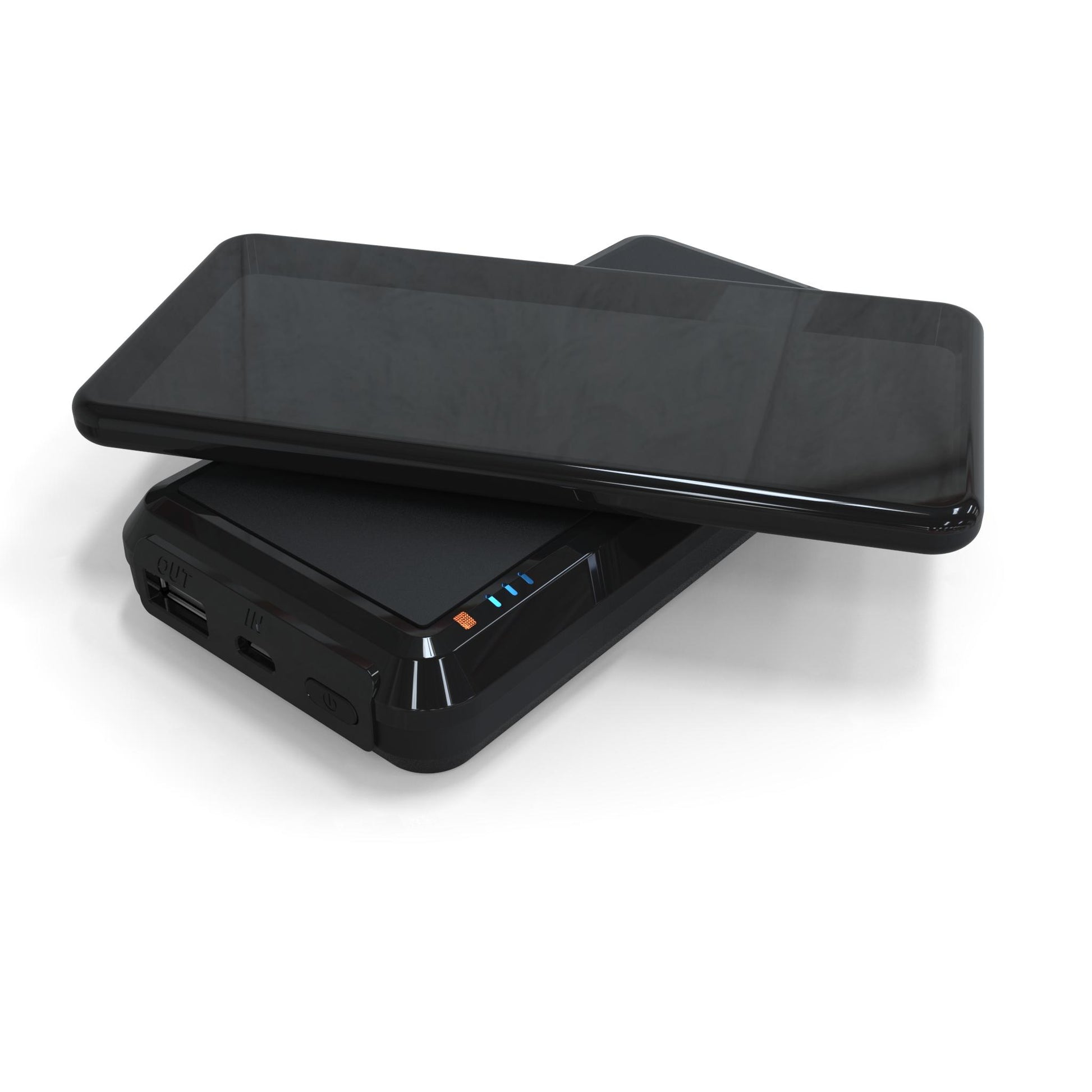 Durable Certified PSE Japan Genuine 6200mah Wireless Charging Powerbank Black image 2