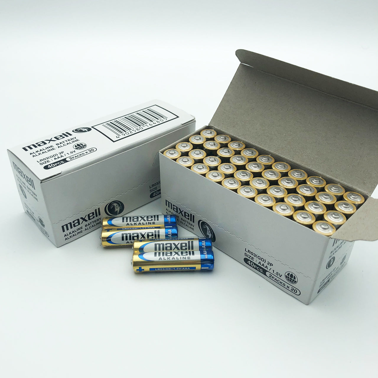 80x AAA Maxell Alkaline Batteries Bulk Buy image 0