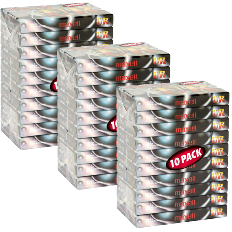 30 x Blank Audio Cassette Tapes UR90 Maxell image 0