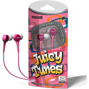 Maxell In-Ear Wired Earbuds Headphones Juicy Tunes - Pink image 0