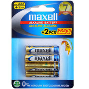 Maxell Premium Alkaline Battery AAA 4 Pack + Bonus 2 image 0