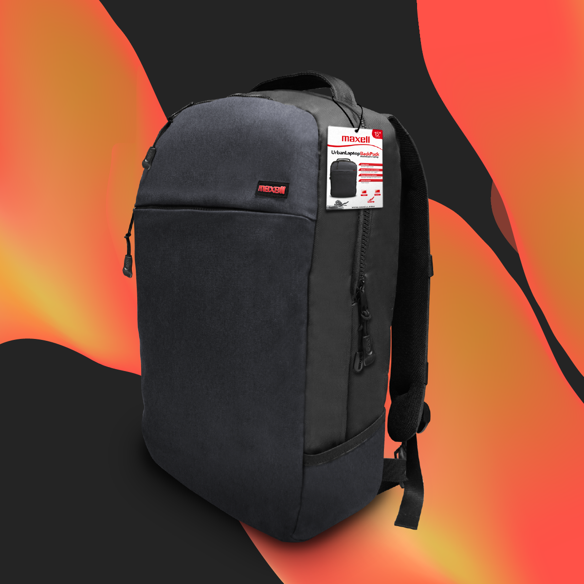 Maxell Laptop Travel Backpack Urban Sling light bx-250 Black image 3