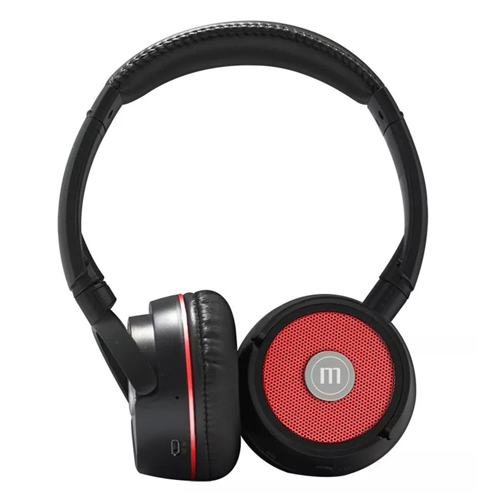 Maxell Radio Headphones Computer Speaker Wired MP3 DUO - Red image 0