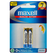 Maxell Premium Alkaline Battery AAA 2 Pack image 0