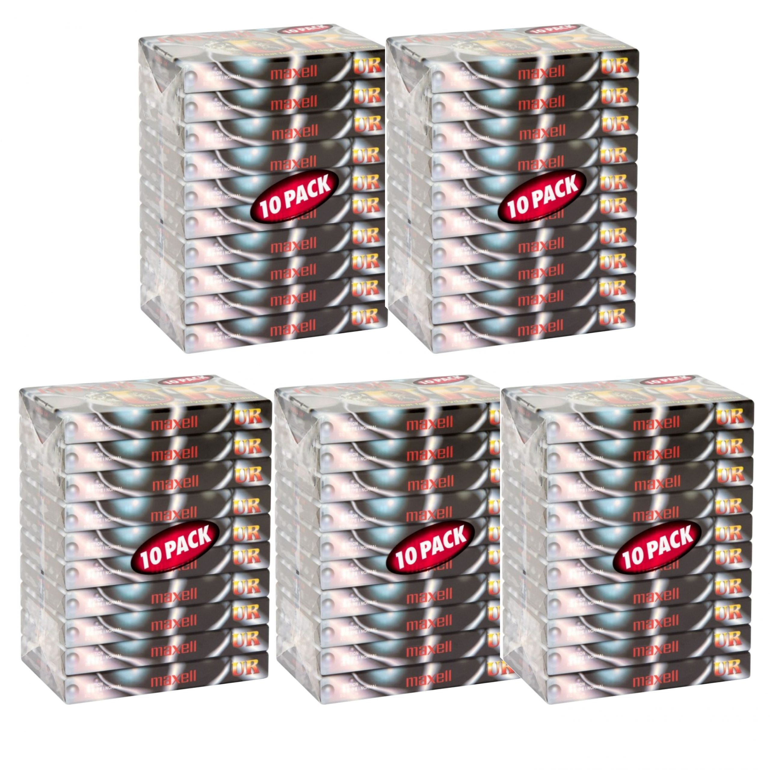50 x Blank Audio Cassette Tapes UR90 Maxell image 0