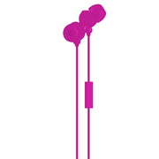 Plugs Earphones with Mic - Pink image 0