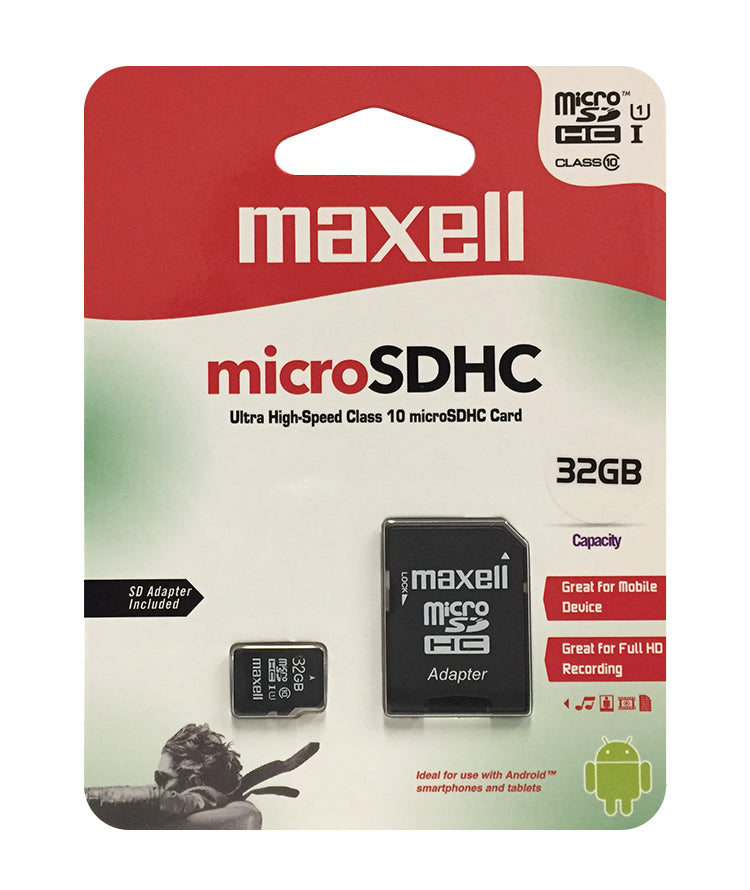 micro SD Card - 32GB Class 10 SDHC with Adaptor image 0