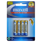 Maxell Premium Alkaline Battery AAA 4 Pack image 0
