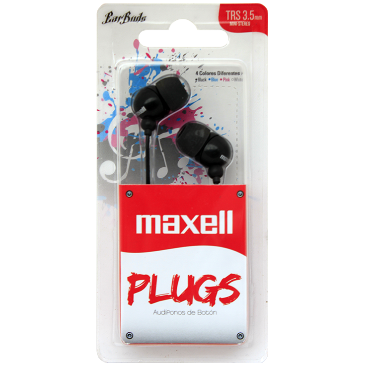 Plugs Earphones with Mic - Black image 4