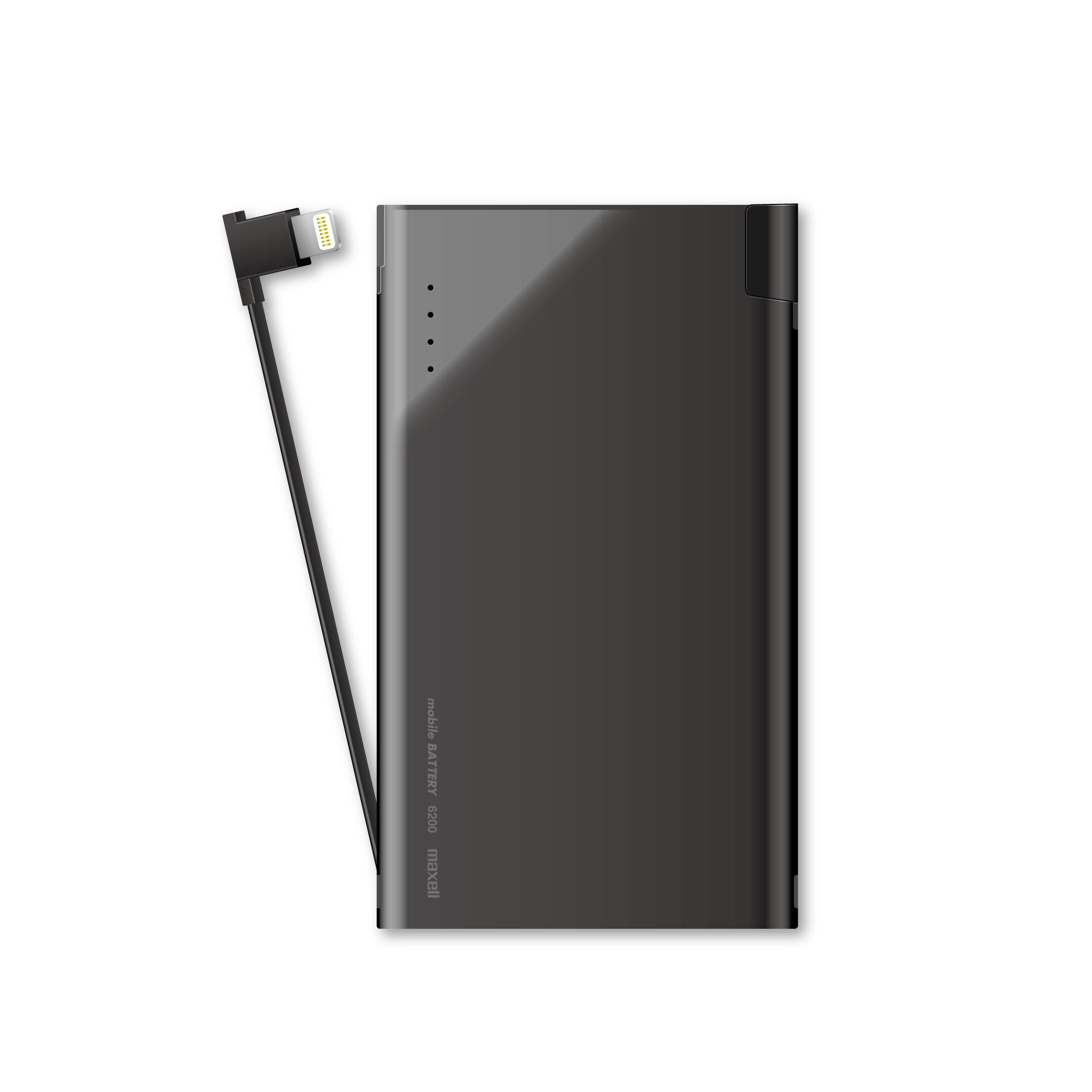 6200mah Powerbank integrated Apple cable image 1