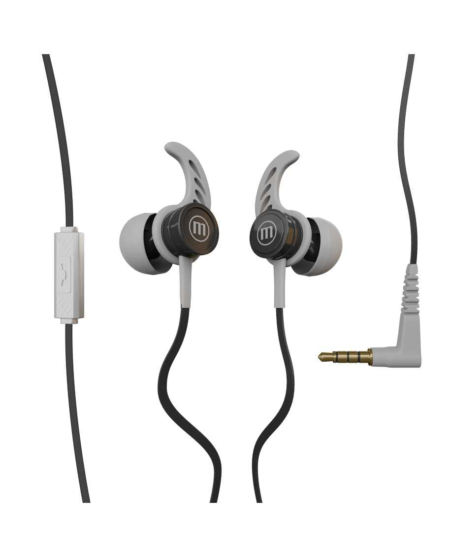 Maxell Running Sports In-Ear Wired Headphones with Mic - Magneto image 1