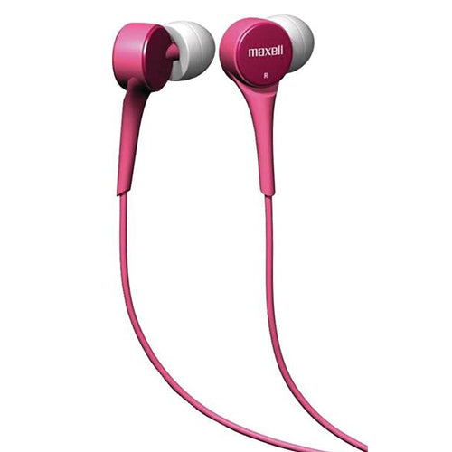 Maxell In-Ear Wired Earbuds Headphones Juicy Tunes - Pink image 1