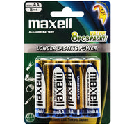 Maxell Alkaline AA Battery 8PK image 0