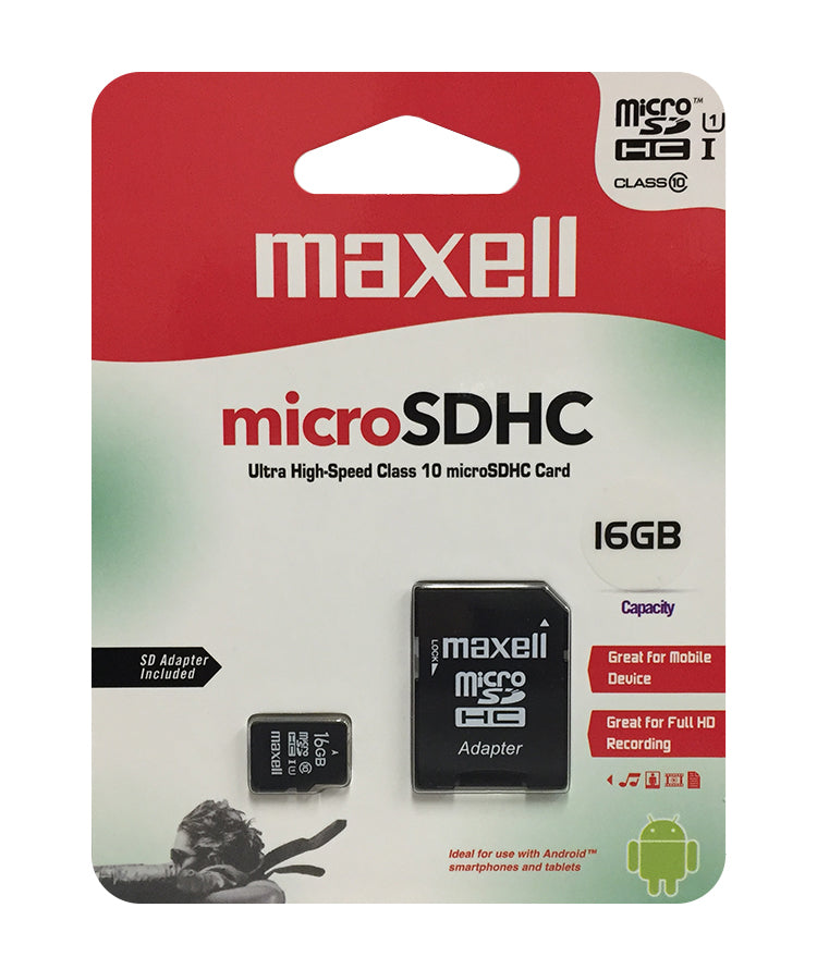 micro SD Card - 16GB Class 10 SDHC with Adaptor image 0
