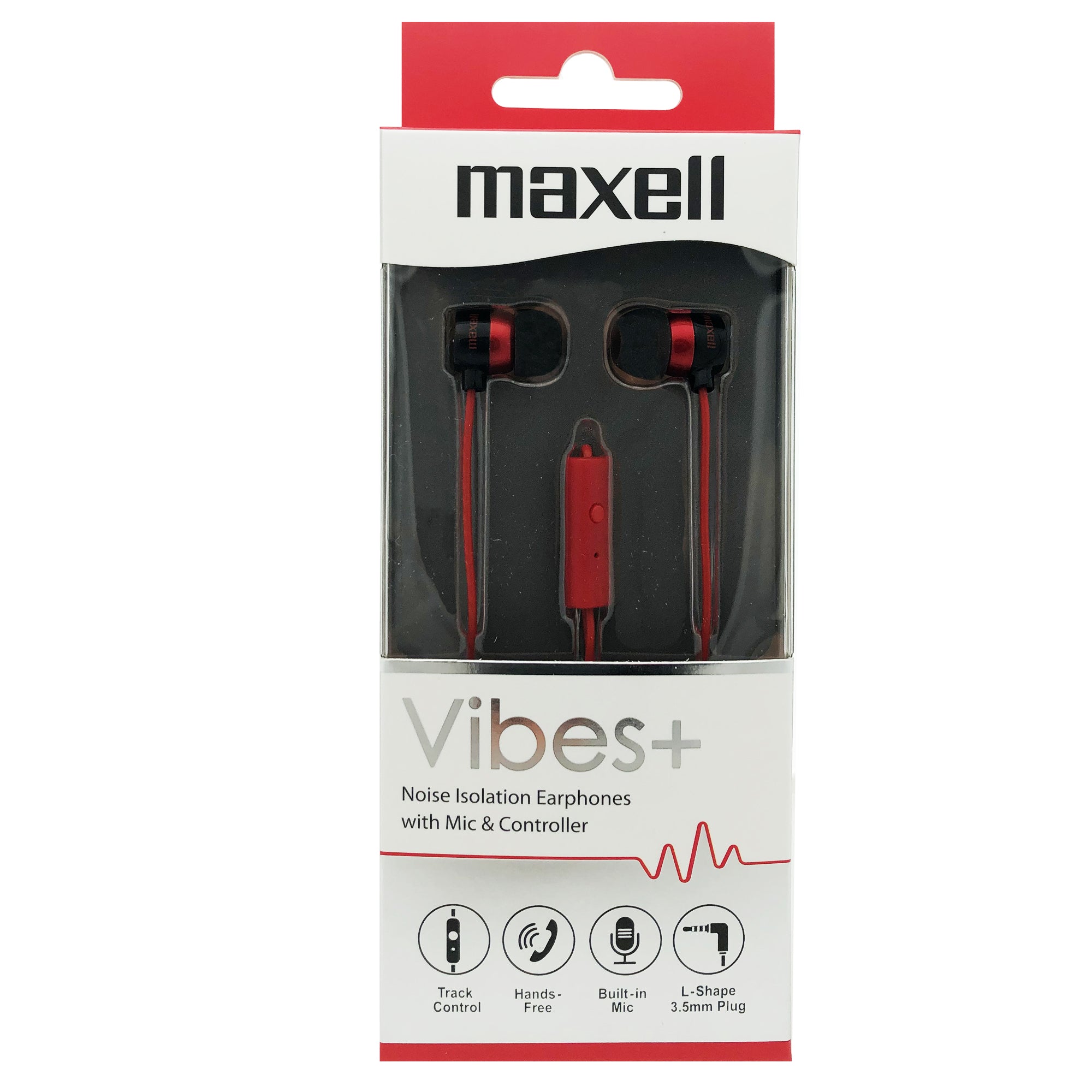 Maxell In-Ear Wired 3.5mm jack Headphones Earphones, Vibes+ image 0